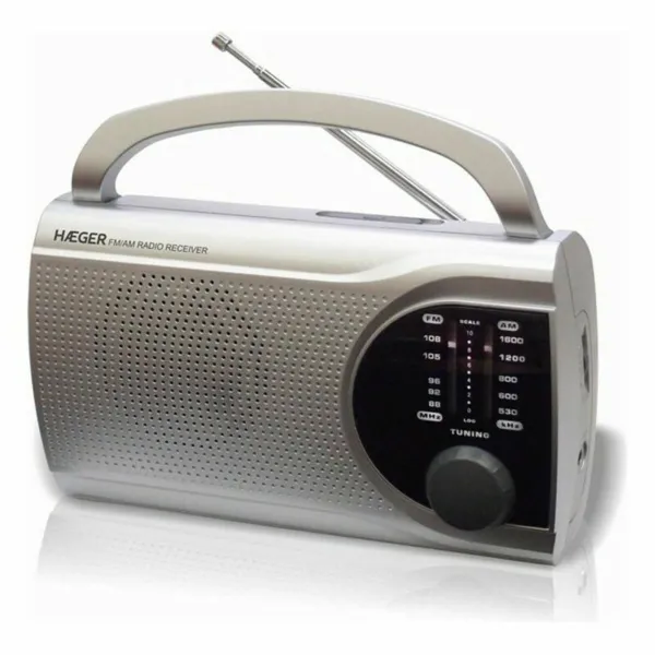 Radio AM/FM Haeger PR-BIB.004B Harmaa