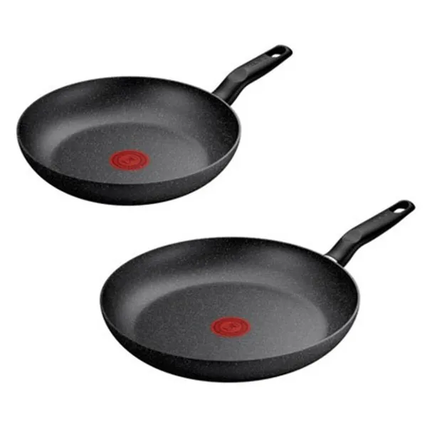 Keptuvė Tefal DARK ESSENTIAL Juoda Aliuminis Ø 24 cm Ø 28 cm 2 Dalys (2 vnt.)