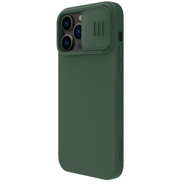 Case Nillkin CamShield Silky Magnetic Silicone Apple iPhone 14 Pro dark green