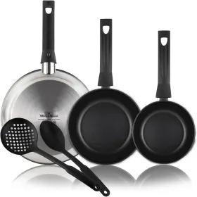 Pan Magefesa Silver Stainless steel Ø 24 cm Ø 20 cm Ø 28 cm 3 Pieces (3 Units)