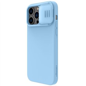 Case Nillkin CamShield Silky Silicone Apple iPhone 15 Pro light blue