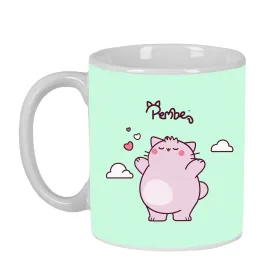 Krūze Pembe The pink cat Daudzkrāsains 350 ml