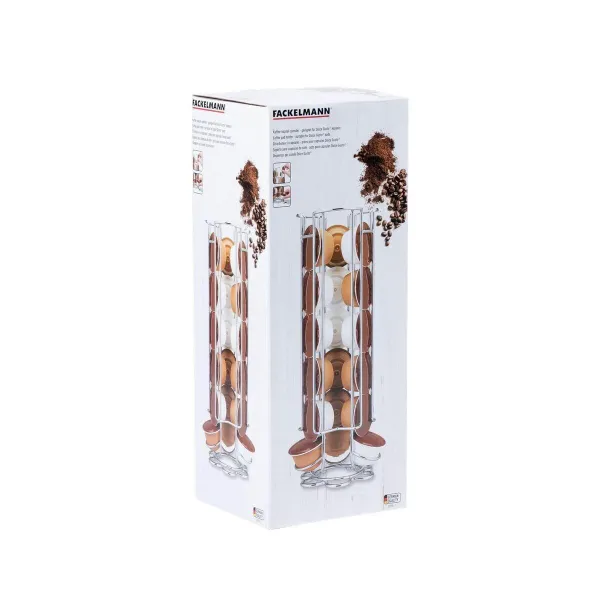 Kavos kapsulių dėklas Fackelmann Pilka Nerūdijantis plienas Plastmasinis 3 X 11 X 32 CM 14 X 39 X 29 CM