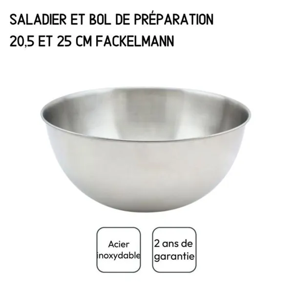 Salotų Dubuo Fackelmann Vert Nerūdijantis plienas Plastmasinis 49 X 15 X 30 CM 2 Dalys
