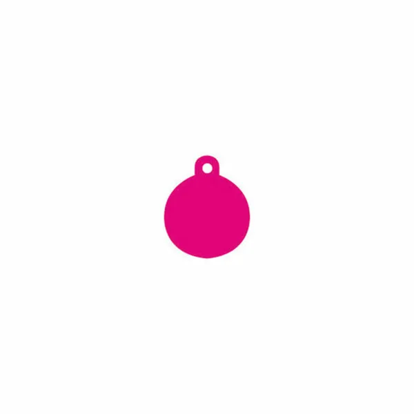 Identification plate for collar Imarc Circle Pink