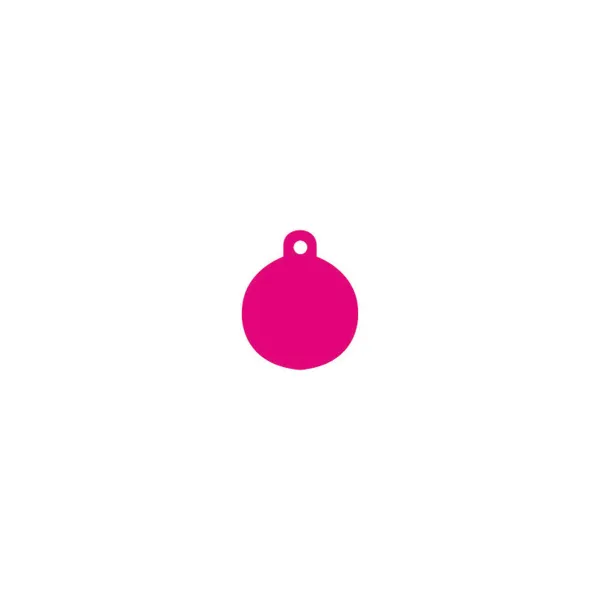 Identification plate for collar Imarc Circle Pink
