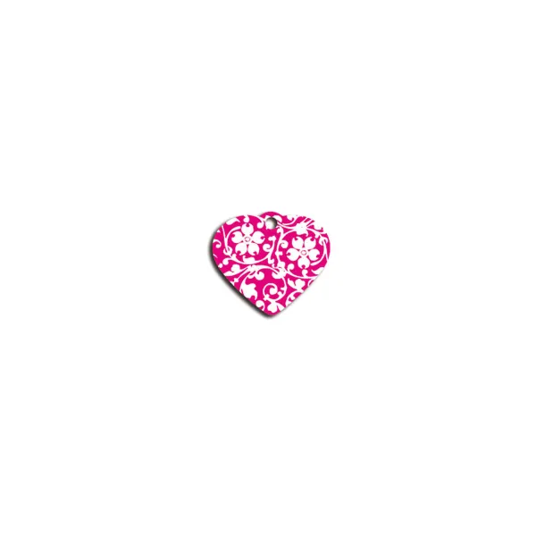 Identification plate for collar Imarc Heart Pink
