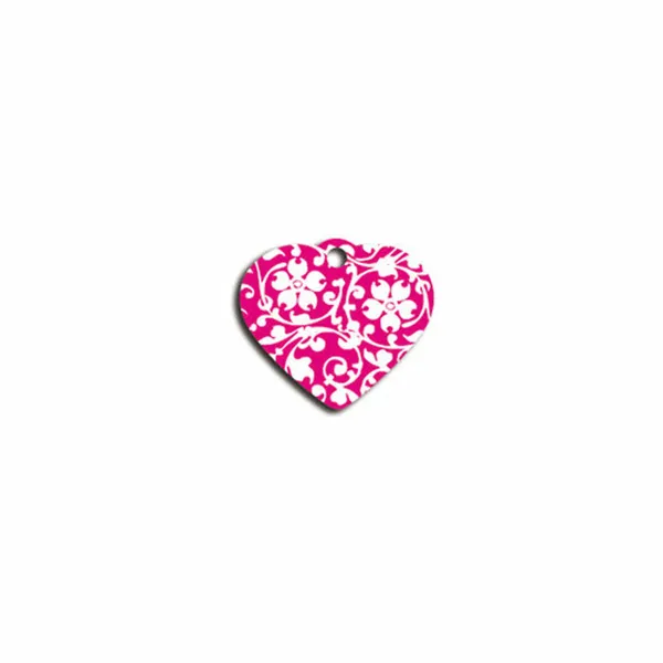 Identification plate for collar Imarc Heart Pink