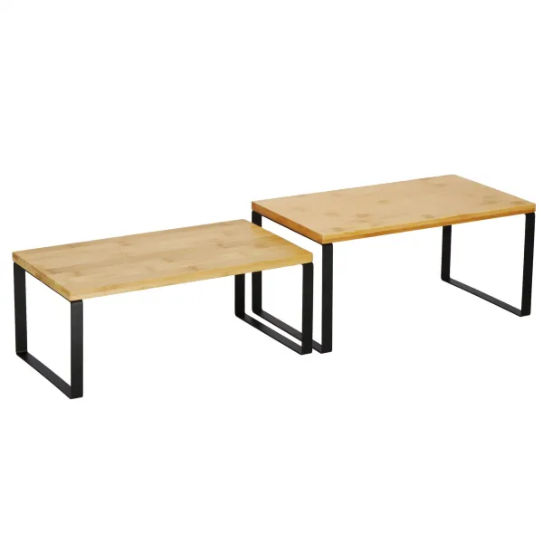 Bamboo kitchen shelves Springos KI0152