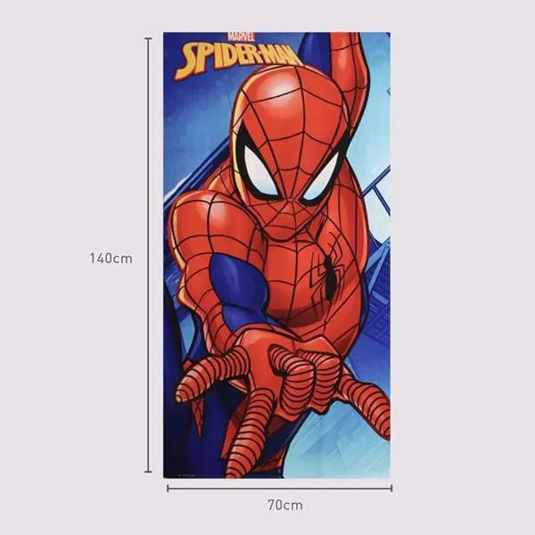 Paplūdimio rankšluostis Spider-Man Mėlyna 70 x 140 cm
