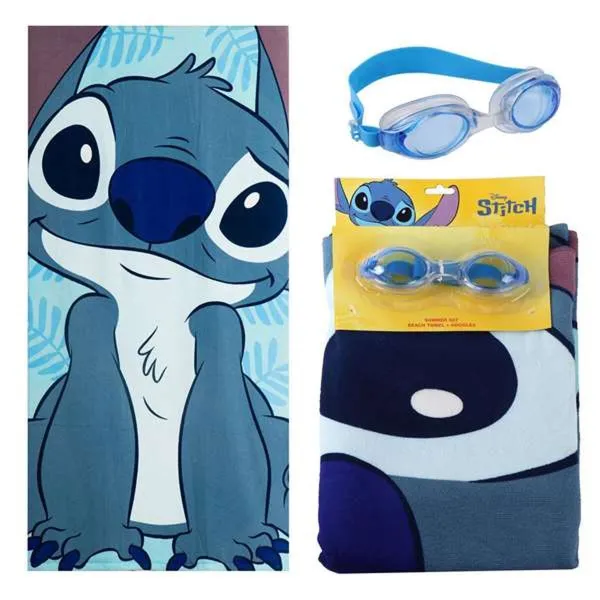 Пляжное полотенце Stitch Синий