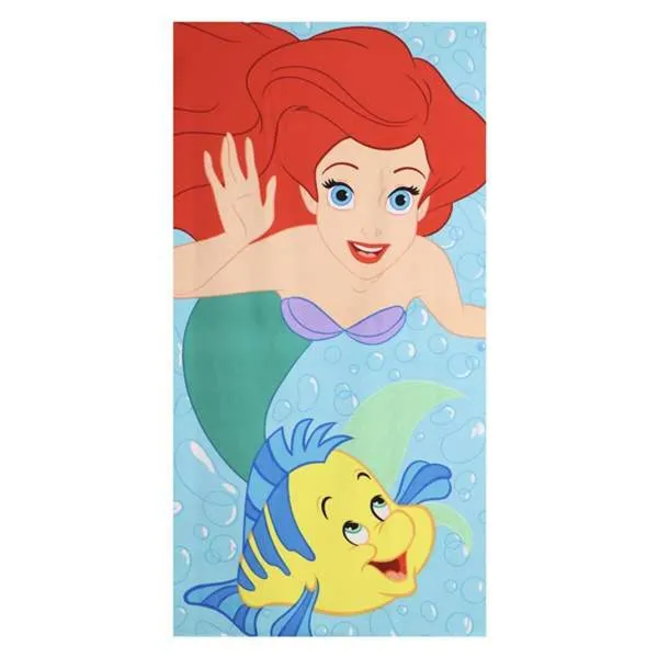 Paplūdimio rankšluostis Princess Mėlyna 70 x 140 cm