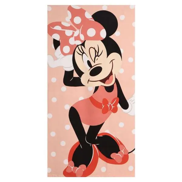 Rantapyyhe Minnie Mouse 70 x 140 cm Koralli