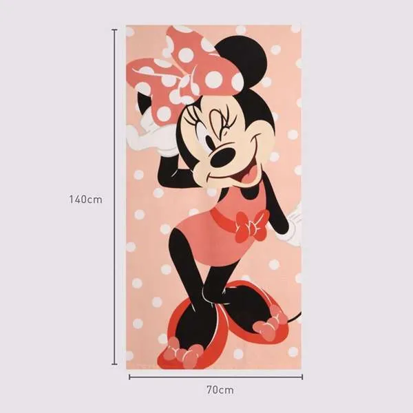 Rantapyyhe Minnie Mouse 70 x 140 cm Koralli