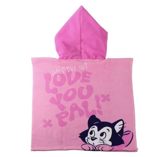 Poncho-Towel with Hood Minnie Mouse Pink 55 x 77 cm