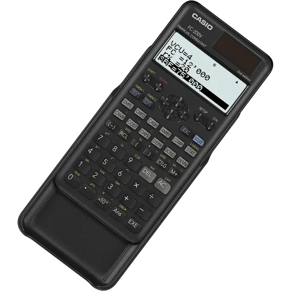 Skaičiuotuvas Casio FC-200V-2-W-ET Juoda Plastmasinis 16,2 x 7,7 x 1,1 cm