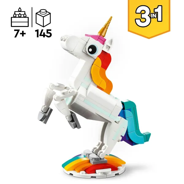Rakennussetti Lego Creator Magic Unicorn 31140 3-in-1 145 Kappaletta
