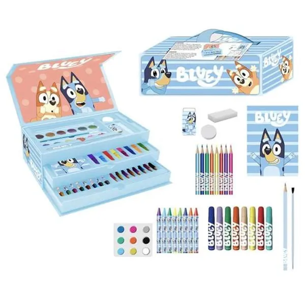 Коробка с красками Bluey Синий Чемодан