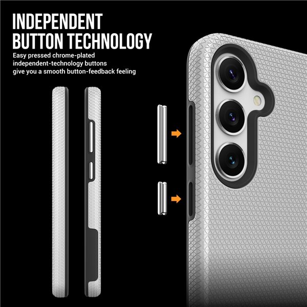 Perfectionists Triangle Case Samsung A366 A36 5G silver