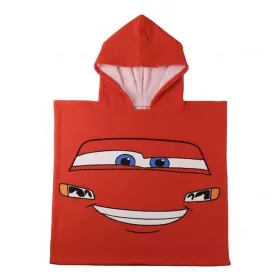 Пончо-полотенце с капюшоном Cars Красный 55 x 77 cm