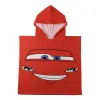 Hupullinen ponchopyyhe Cars Punainen 55 x 77 cm