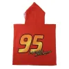 Hupullinen ponchopyyhe Cars Punainen 55 x 77 cm
