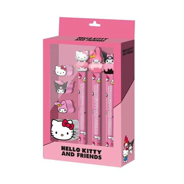 Toimistotarvikesetti Hello Kitty Pinkki