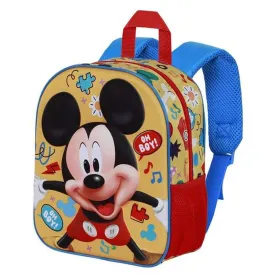 Mokyklinis krepšys Mickey Mouse Geltona 30 x 25 x 10 cm