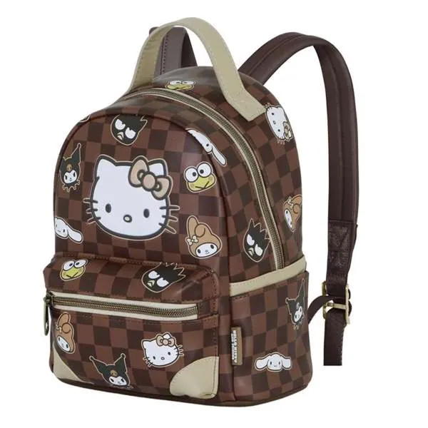 Koululaukku Hello Kitty Ruskea