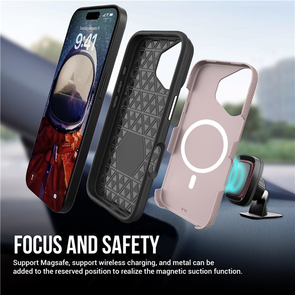 Perfectionists Triangle Mag Case iPhone 11 rose gold