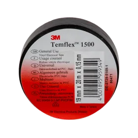 TEMFLEX 1500 elektros juosta 20 m / 19 mm juoda