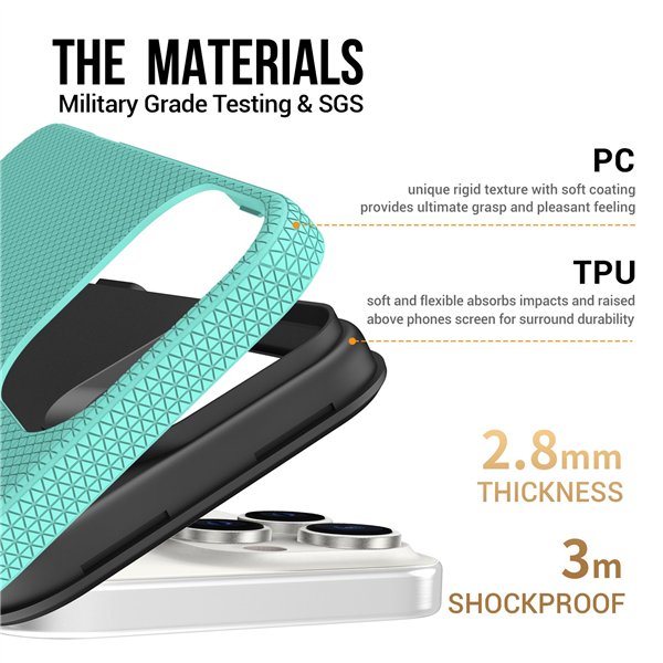 Dėklas Perfectionists Triangle Mag Case Apple iPhone 13 Pro Max žalias