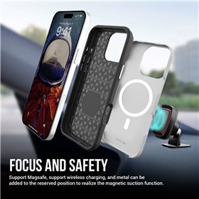 Perfectionists Triangle Mag Case iPhone 14 Pro silver
