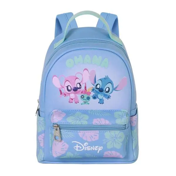 Kooliseljakott Lilo & Stitch Sinine 25 x 22 x 15 cm