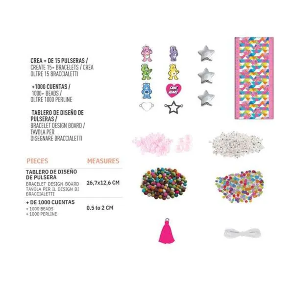 Rannekeaskartelusetti Care Bears 13,5 x 35 x 3,1 cm