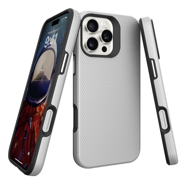 Perfectionists Triangle Mag Case iPhone 15 Pro Max silver
