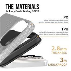 Perfectionists Triangle Mag Case iPhone 15 Pro silver