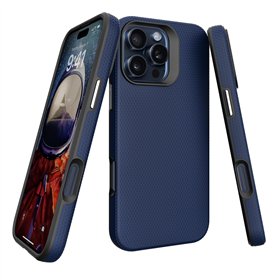 Perfectionists Triangle Mag Case iPhone 15 Pro navy blue