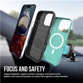 Perfectionists Triangle Mag Case iPhone 15 Pro green