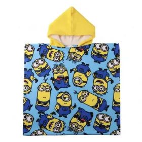 Pončo dvielis ar kapuci Minions 55 x 77 cm