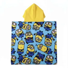 Pončo dvielis ar kapuci Minions 55 x 77 cm