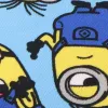 Hupullinen ponchopyyhe Minions 55 x 77 cm