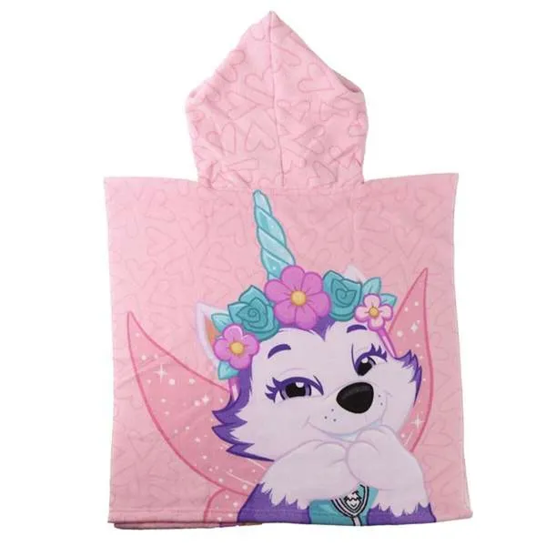 Hupullinen ponchopyyhe The Paw Patrol Pinkki 55 x 77 cm