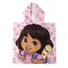 Hupullinen ponchopyyhe Dora The Explorer Vaaleanpunainen 55 x 77 cm