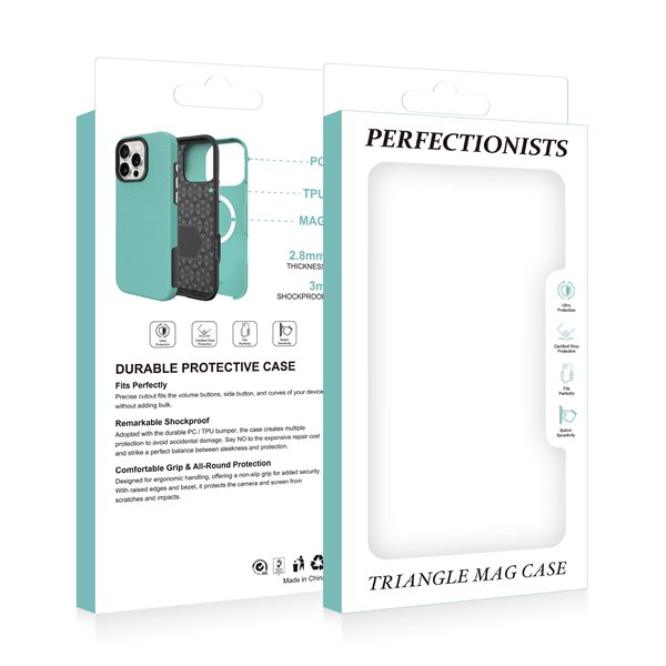 Dėklas Perfectionists Triangle Mag Case Apple iPhone 16 Plus juodas