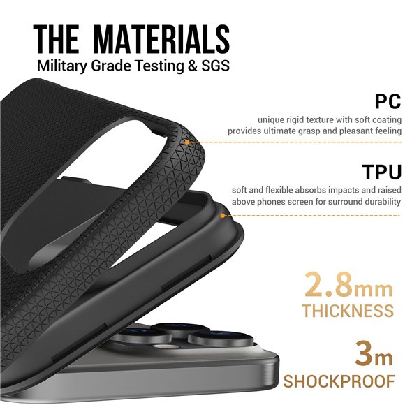 Perfectionists Triangle Mag Case iPhone 16 Pro black