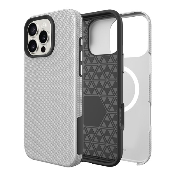 Perfectionists Triangle Mag Case iPhone 16 Pro Max silver