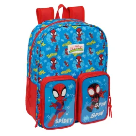 Mokyklinis krepšys Spider-Man Mėlyna Raudona 26 x 34 x 11 cm
