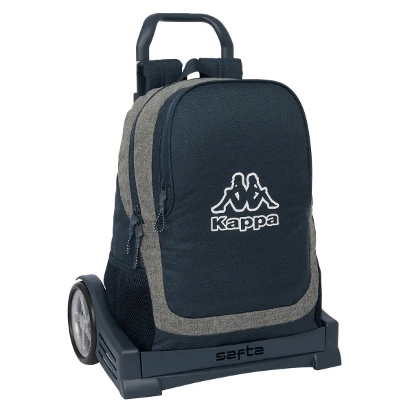 Reppu pyörillä Kappa Dark navy Harmaa Laivastonsininen 32 x 44 x 16 cm
