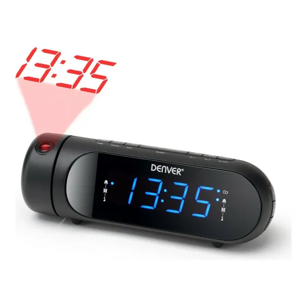 Радио с будильником FM Denver Electronics CPR-700 Чёрный